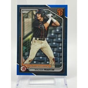 2024 Bowman Draft Walker Martin Blue Paper 142/150 SP San Francisco Giants
